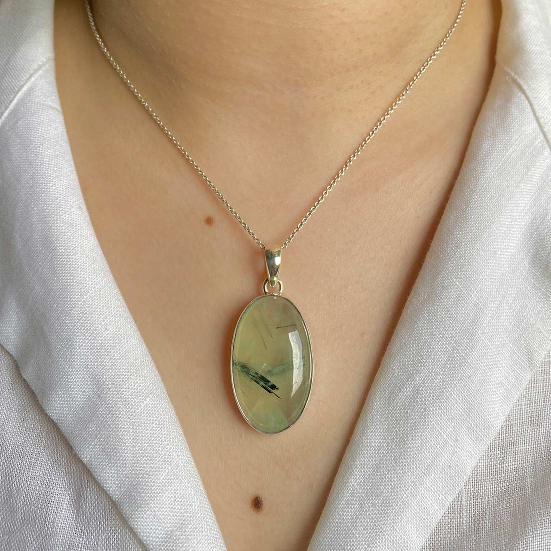 Prehnite Pendant-(PRN-P-4.)